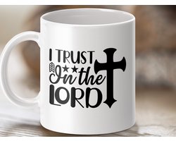 Mok Ik Vertrouw Op De Heer, Christelijke Mok, Gelovige Mok, Religieuze Mok, Inspirerende Mok, Geschenk Mok, Gods Liefde Mok, Kerkmok