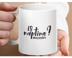 Mok Is Slaaptijd, #Momlife, Grappige Mama Mok, Koffie Mok voor Moeders, Nieuwe Moeder Cadeau, Mama Cadeau Idee, Koffiemok, Slaaptijd Mok
