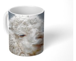 Mok - Koffiemok - Alpaca - Wol - Wit - Mokken - 350 ML - Beker - Koffiemokken - Theemok