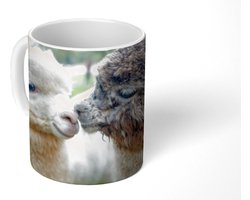 Mok - Koffiemok - Alpaca's - Dieren - Wol - Mokken - 350 ML - Beker - Koffiemokken - Theemok