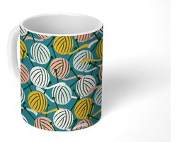 Mok - Koffiemok - Breien - Wol - Patronen - Mokken - 350 ML - Beker - Koffiemokken - Theemok