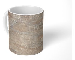 Mok - Koffiemok - Marmer - Kalk - Zand - Textuur - Mokken - 350 ML - Beker - Koffiemokken - Theemok