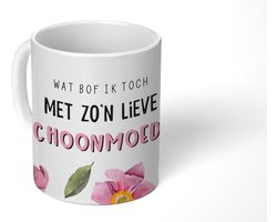 Mok - Koffiemok - Moederdag cadeautje - Quotes - Schoonmoeder - Moederdag - Mokken - 350 ML - Beker - Koffiemokken - Theemok - Mok met tekst