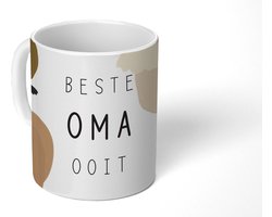 Mok - Koffiemok - Spreuken - Quotes Beste Oma Ooit - Moederdag - Oma cadeau - Grootmoeder - Mokken - 350 ML - Beker - Koffiemokken - Theemok - Mok met tekst