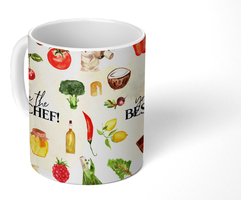 Mok - Koffiemok - Tekst - You are the best chef - Koken - Eten - Kok - Keuken - Hobby - Spreuken - Mokken - 350 ML - Beker - Koffiemokken - Theemok - Mok met tekst - Vaderdag cadeau - Geschenk - Cadeautje voor hem - Tip - Mannen