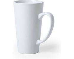 Mok - Koffiemok - Theemok - Koffiemokken met oor - Servies - Keramiek - 480 ml - Wit
