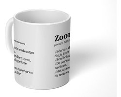 Mok - Koffiemok - Zoon - Woordenboek - Quote - Definitie - Spreuken - Cadeau - Mokken - 350 ML - Beker - Koffiemokken - Theemok - Mok met tekst