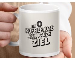 Mok Koffiepauze voor de Ziel, Retro Koffie Mug, Grappige Koffie Pauze Mok, Koffie Liefhebber Cadeau, Dutch Saying Mok, Origineel Design