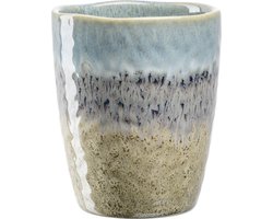 Mok Leonardo Matera Blauw/Beige 300ml (Set van 4)