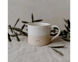 Mok Love - Tas - Drink tas - Aardewerk - Handgemaakt - Servies - Decoratie - Geschenk - Cadeau - Koffie - Thee - Origineel Cadeau - Uniek - Liefde