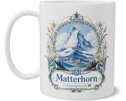Mok Matterhorn - Zwitserland - Art Nouveau stijl illustratie