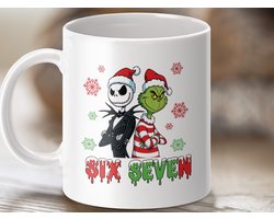 Mok Merry Christmas Jack and Grinch, Kerstmis koffie mok, leuke mok, mok cadeau, Holiday mok, cadeaus voor Kerstmis