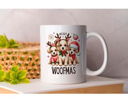 Mok Merry Woofmas - ChristmasJoy - HappyHolidays - ChristmasVibes - VrolijkKerstfeest - Kerstvreugde - FijneFeestdagen - KerstSfeer