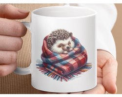 Mok met Egel, Schattige Egel Mok, Deken Ingewikkelde Mok, Dieren Mok, Cadeau voor Egel Liefhebbers, Koffie Mok, Thee Mok