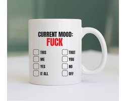 Mok met Tekst - Current Mood - Cadeau Mok - Grappige Mok met Tekst