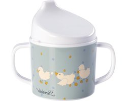 Mok met Tuit - Beker Kinderen - Eerste Drinkpogingen - Antislip Bodem - 200 ml - Steen Groen