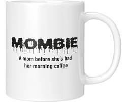 Mok - Mombie - Grappig cadeau - Moederdag - mama - Keramiek - koffiemok - theemok