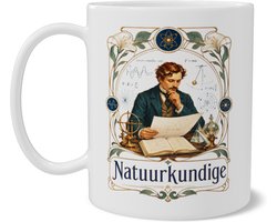 Mok Natuurkundige Art Nouveau stijl Cadeau voor wetenschapper