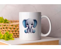 Mok Olifant plushy - Cute - Gift - Cadeau - Adorable - Sweet - Charming - Schattig - Lief - Snoezig - Leuk
