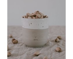 Mok Opa - Opa - Tas - Aardewerk - Handgemaakt - Servies - Decoratie - Grootouders - Geschenk - Cadeau - Koffie - Thee - Origineel Cadeau - Uniek - Vrienden - Koffietas