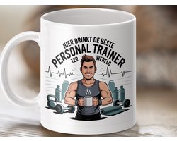 Mok Personal Trainer Wereld, Gym Mok, Cadeau voor Trainer, Fitness Mok, Koffiemok, Unieke Personal Trainer Gift, Motivatie mok