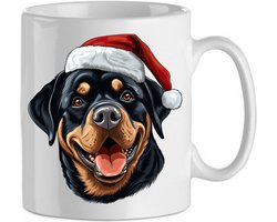 Mok Rottweiler 8 kerst |Hond| Hondenliefhebber||Dog| Cadeau voor hem| Cadeau voor haar| Cadeau| Kado | Beker 31 CL