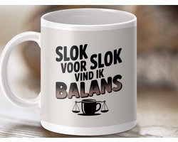 Mok slok voor slok, balans mok, juridische mok, advocaat mok, grappige mok, drank mok, cadeau mok, aangepaste mok, gepersonaliseerde mok