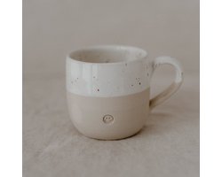 Mok smiley - Cappucino - Tas - Aardewerk - Handgemaakt - Servies - Smiley - Decoratie - Geschenk - Cadeau - Koffie - Thee - Origineel Cadeau - Uniek