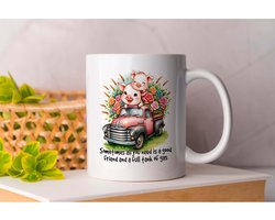 Mok Sometimes all you need is a good friend - Pigs - Varken - Gift - Cadeau - CouplesGoals - TogetherForever - HappilyEverAfter - LoveWins - SamenGelukkig - EeuwigeLiefde - LiefdeVoorAltijd - MijnSchat