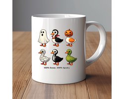 Mok - Spooky Goose Squad - Het perfecte cadeau om je dag griezelig goed te beginnen