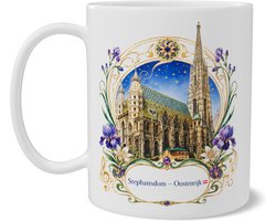 Mok Stephansdom Wenen - Art Nouveau Illustratie - Oostenrijk