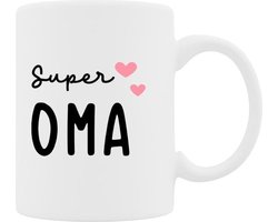 Mok Super Oma - Premium thee en koffiemok | Het Perfecte Cadeau voor de Beste Oma