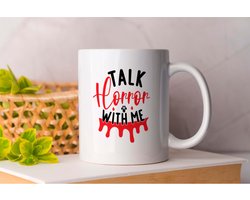 Mok Talk Horror with Me - TrueCrime - gift - cadeua - CrimeStories - ColdCase - MurderMystery - Misdaadverhalen - Moordmysterie - Onderzoek - CrimineleGeesten
