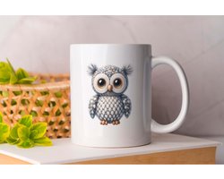 Mok Uilen plushy - Cute - Gift - Cadeau - Adorable - Sweet - Charming - Schattig - Lief - Snoezig - Leuk