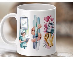 Mok Verpleegkundige Mug, Gezondheidszorg Beker, Zuster Geschenk, Medische Mug, Dokter Koffiemok, Ziekenhuis Beker, Bedankt Geschenk voor