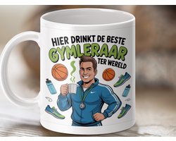 Mok voor Beste Gymleraar ter Wereld, Sportleraar Cadeau Idee, Gymnastiek Coach Waardering, Unieke Sport Mug, Leraren Gift, School Afstuderen