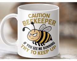 Mok Voor Imkers, Grappige Imker Waarschuwing, Blijf Bij, Bijen Liefhebber Cadeau Idee, Koffiemok, Thee Mok, Unieke Imker Mok Ontwerpen