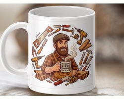 Mok voor timmermannen, Beste Timmerman Mok, Gereedschap Mok, Beroepen Mok, Koffiemok Cadeau, Vakman Mok, Ambachtelijk, Mannen Cadeau