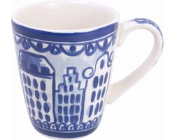 Mok XL - Grote mok - 350 ml - XL mok - grote beker - Delfts blauw - Hollandse cadeautjes - Holland souvenir - typisch Nederlands