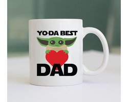 Mok Yo-da Best Dad - Vaderdag Mok - Cadeau Vader - Mok Papa - Verjaardag Cadeau - Cadeau voor Papa