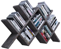 Moka Park - Boekenkast - Boekenplank -Hoekplank voor Wand - Houten Plank - Keuken Plank - Kantoor Plank - Wandplank - Grijs