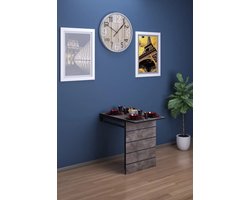 Moka Park - Bureau - Kantoortafel - Studie tafel - Eettafel - Keukentafel - Opklapbaar Tafel - Praktisch Tafel - Rechthoek Tafel - Grijs