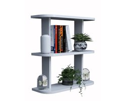 Moka Park - Multifunctionele plank - Boekenkast - Boekenkast voor jeugdkamer - Accessoire - Keukenplank - Wit