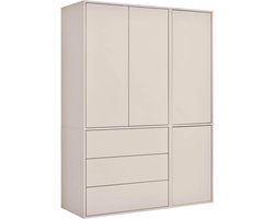 mokebo kledingkast kasjmier 'Robe' (137x197 cm), Made in Germany, garderobekast, halkast & kast voor slaapkamer, kinderkamer, inloopkast van hout
