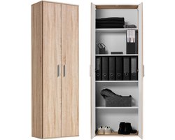 mokebo Opbergkasten Bureaukast 'Der Lange' (60 x 180 cm) multifunctionele Archiefkast in bruin sonoma eiken hout