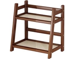 Mokkenhouder Aanrecht - Opbergrek Kopjes - Keuken Organiseren - Rotan Stijl Design - 26.5 x 18 x 28.5 cm