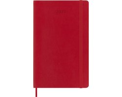Moleskine 12 Maanden Agenda - 2027 - Wekelijks - Large - Zachte Kaft - Rood