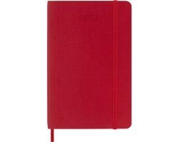 Moleskine 12 Maanden Agenda - 2027 - Wekelijks - Pocket - Zachte Kaft - Rood
