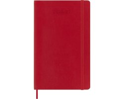Moleskine 18 Maanden Agenda - 2026/27 - Wekelijks - Large - Zachte Kaft - Rood