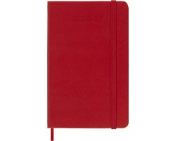 Moleskine 18 Maanden Agenda - 2026/27 - Wekelijks - Pocket - Harde Kaft - Rood